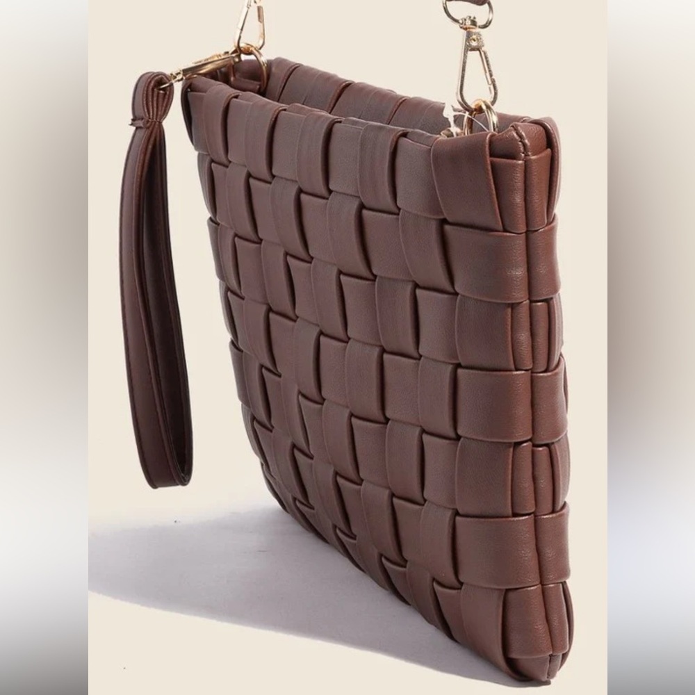 Woven Versatile Multi Strap Brown Bag - Picture 10 of 10